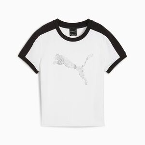 NWT PUMA X FENTY Black and White T7 Slim Tee